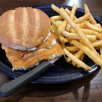 Beefside - Fried haddock sandwich with battered fries. - Seafood Near Me - Concord, New Hampshire