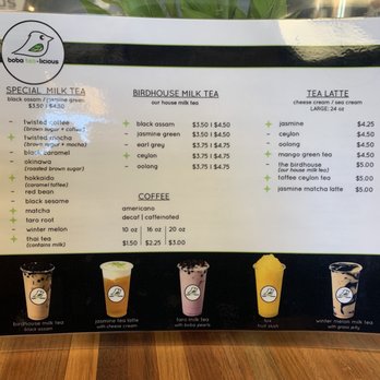 BobaTeaLicious - Menu - Bubble Tea Near Me - Las Vegas, Nevada