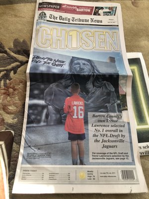 Photo of Tampa Bay Times - Saint Petersburg, FL, US. @Trevorlawrencee #teamadidas  #Sweepstakes .