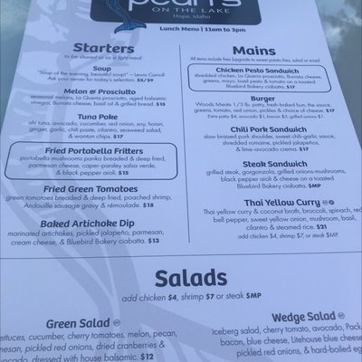 Menu photo 3 Pearls On The Lake Hope, ID Menu photo 3 Pearls On The Lake Hope, ID