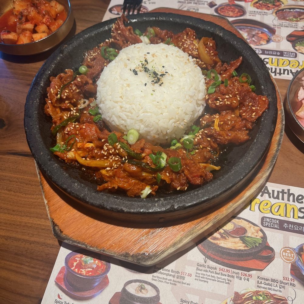 Jin Cook - Spicy Pork Hot Stone - Korean Near Me - Northridge, California Jin Cook - Spicy Pork Hot Stone - Korean Near Me - Northridge, California