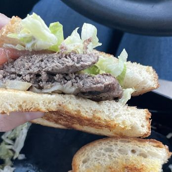 Habit Burger & Grill - Rushed and flopped together. Took about 10 minutes to get it in the drive thru. This is in their parking lot. - Burgers Near Me - Ojai, California