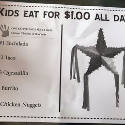 Kids menu. $1 all day Kids menu. $1 all day