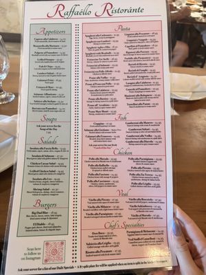 Menu photo 2 Raffaello Ristorante San Pedro, CA