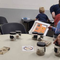 Duluth Childrens Museum - Identifying the different fossils