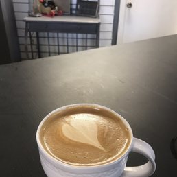 a cup of cappuccino