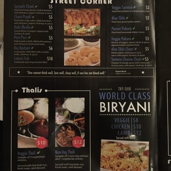 Diya Bistro - Menu page 1 - Indian Near Me - Ashburn, Virginia