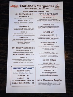 Menu photo 6 Mariano's Hacienda Ranch Dallas, TX