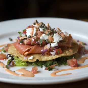 The Beehive - Smoked Salmon Tostada - New American Near Me - Armonk, New York The Beehive - Smoked Salmon Tostada - New American Near Me - Armonk, New York
