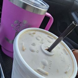 Java Junction Donut & Coffee Company - Large Caffe latte iced with oat milk & sugar