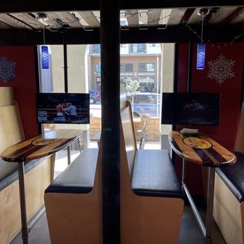 Beach Hut Deli - Private tv at the tables - Delis Near Me - Oceanside, California Beach Hut Deli - Private tv at the tables - Delis Near Me - Oceanside, California