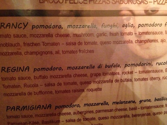 Menu photo 2 Bacco Felice Venezia, VE Menu photo 2 Bacco Felice Venezia, VE