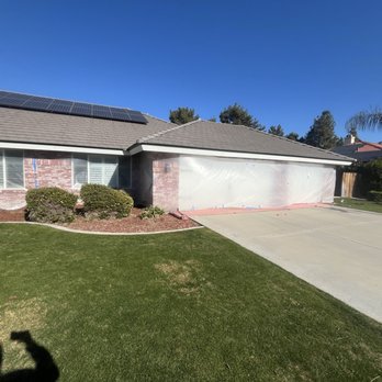 MC’S Painting - Covering protection for garage and brick. - Painters Near Me