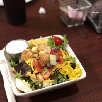 Railroad Pizza - The salad is all fresh, locally grown, and good portions! - Pizza Near Me - Flora, Mississippi Railroad Pizza - The salad is all fresh, locally grown, and good portions! - Pizza Near Me - Flora, Mississippi