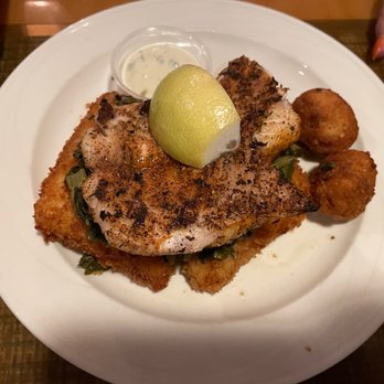 Capt Dave's On the Gulf - Grouper on grits $45.99 - Seafood Near Me - Destin, Florida Capt Dave's On the Gulf - Grouper on grits $45.99 - Seafood Near Me - Destin, Florida