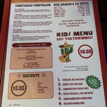 Los Toltecos - Vegetarian and Kids Menu, Create your own combo & A La Carte menu - Mexican Near Me - Alexandria, Virginia Los Toltecos - Vegetarian and Kids Menu, Create your own combo & A La Carte menu - Mexican Near Me - Alexandria, Virginia
