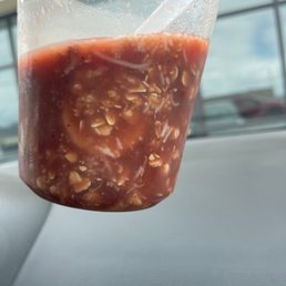 horrible soupy smoothie bowl