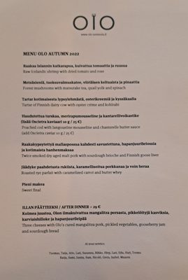 Menu photo 5 Olo Helsinki, 18 Menu photo 5 Olo Helsinki, 18
