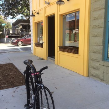 Revolution Doughnuts - Only one bike rack out front, but plenty of street signs to lock up to. - Donuts Near Me - Atlanta, Georgia Revolution Doughnuts - Only one bike rack out front, but plenty of street signs to lock up to. - Donuts Near Me - Atlanta, Georgia