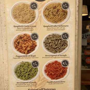 Pastasciutta - Menu (simplicity at its best) - Pasta Shops Near Me - Rome, RM
