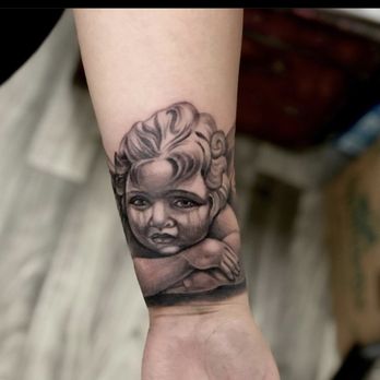 Myths and Legends Tattoo - Cherub - Tattoo Near Me - Murrieta, California Myths and Legends Tattoo - Cherub - Tattoo Near Me - Murrieta, California
