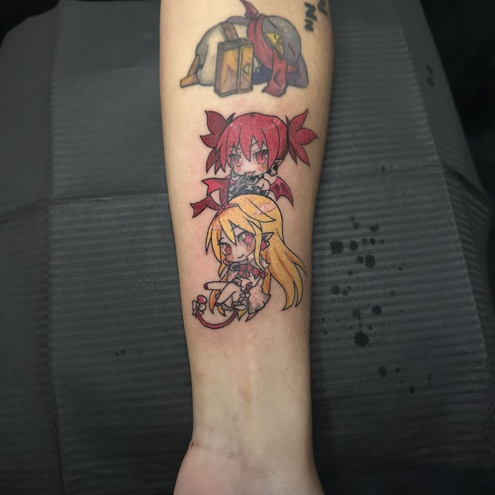 Golden Triangle Art Studio - Disgaea, Etna and Flonne - Tattoo Near Me - Upland, California Golden Triangle Art Studio - Disgaea, Etna and Flonne - Tattoo Near Me - Upland, California