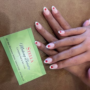 Stella Making Beauty - Heart Design nails - Nail Salons Near Me - Burbank, California Stella Making Beauty - Heart Design nails - Nail Salons Near Me - Burbank, California