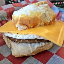 May Country Store - This was seriously the best breakfast sandwich I've ever had!