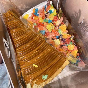 The Oasis Cafe - Dulce de Leche Cheesecake, Fruity Pebbles Cheesecake - Cafes Near Me - Flushing, New York The Oasis Cafe - Dulce de Leche Cheesecake, Fruity Pebbles Cheesecake - Cafes Near Me - Flushing, New York