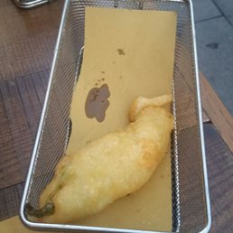 Deep fried zucchini flower Deep fried zucchini flower