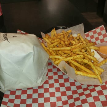 Katsu Burger - 12 spice fries with spicy mayonnaise. - Burgers Near Me - Seattle, Washington Katsu Burger - 12 spice fries with spicy mayonnaise. - Burgers Near Me - Seattle, Washington