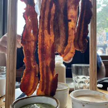Hole In The Wall - Hanging Bacon Jerky Brunch - Australian Near Me - Brooklyn, New York Hole In The Wall - Hanging Bacon Jerky Brunch - Australian Near Me - Brooklyn, New York