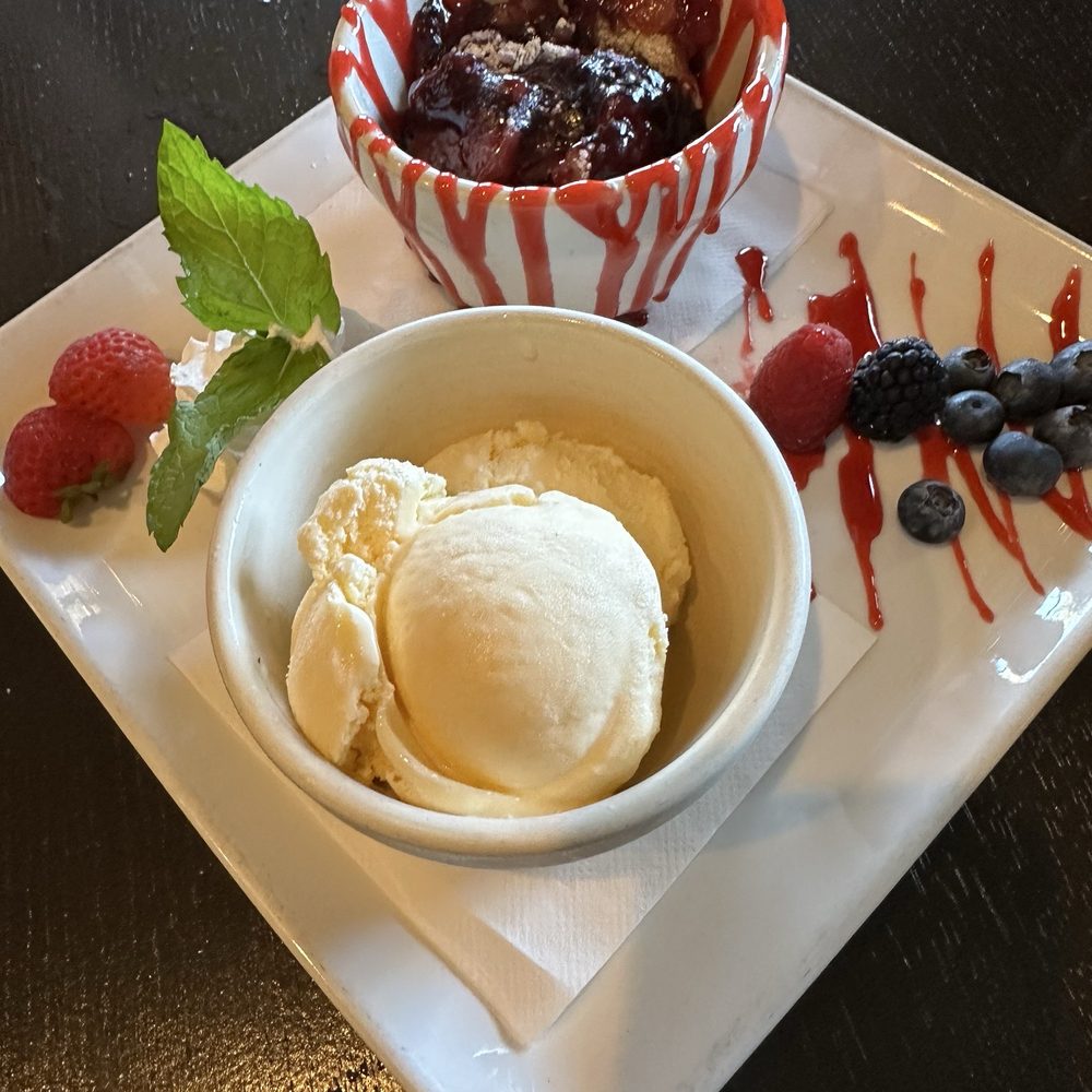Mike's Grillhouse - Fruit Cobbler - American Near Me - Modesto, California Mike's Grillhouse - Fruit Cobbler - American Near Me - Modesto, California