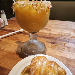 Painkiller and a croissant....yummmmm!!!