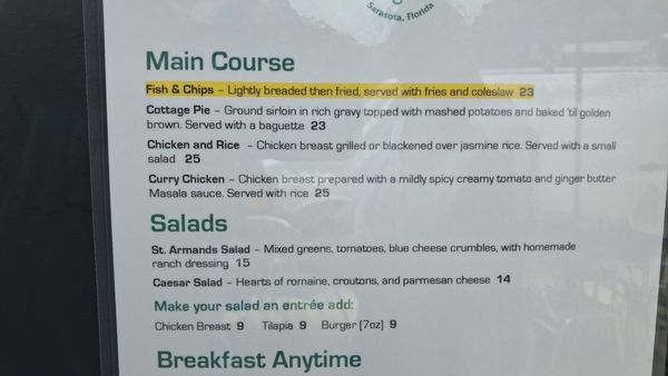 Menu photo 1 Lynches Pub & Grub Sarasota, FL Menu photo 1 Lynches Pub & Grub Sarasota, FL
