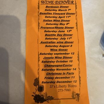JJ's Bistro - Upcoming wine dinners! - French Near Me - Ponte Vedra Beach, Florida JJ's Bistro - Upcoming wine dinners! - French Near Me - Ponte Vedra Beach, Florida