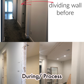 Construction Pros - Our closet wall BEFORE demo, and the process - General Contractors Near Me - Danville, California