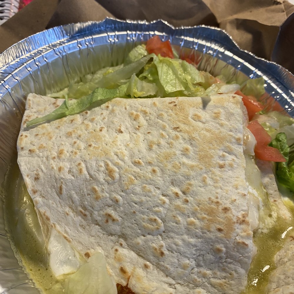 Puebla - a tortilla with lettuce and tomatoes - Mexican Near Me - New York, New York