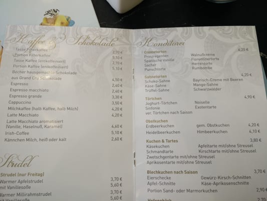 Menu photo 2 Konditorei Widmann Munich, BY