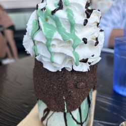 The Brownstone Pancake Factory - Mint Chocolate Chip Milkshake