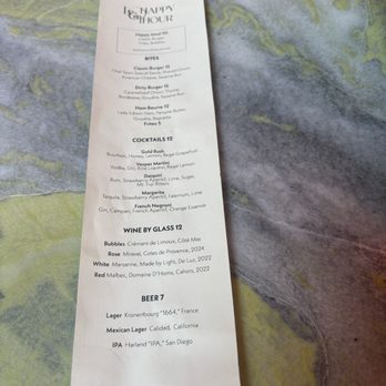 Le Coq - Happy hour menu. Ig@mel_foodie_ventures - French Near Me - La Jolla, California Le Coq - Happy hour menu. Ig@mel_foodie_ventures - French Near Me - La Jolla, California
