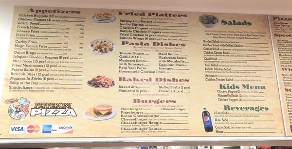 Menu photo 3 Pepperoni Pizza & Grill Oaklyn, NJ