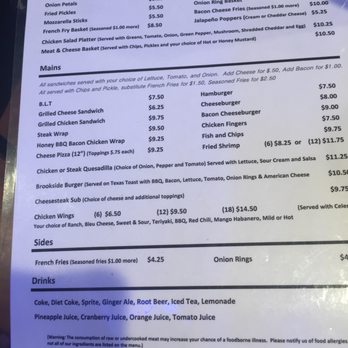 Brookside Inn - Menu - American Near Me - Jefferson, Maryland