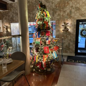 Yara - Tree decorated for FIFA - Lebanese Near Me - New York, New York