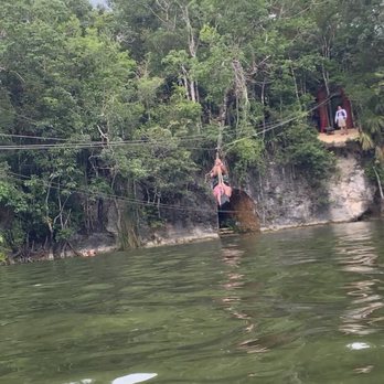 Xenotes Oasis Maya - Zip lining! So fun - Tours Near Me