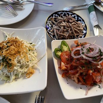 Sherdor Restaurant - 4. Tashkent Salad, 5. Achichuck Salad - Uzbek Near Me - Brooklyn, New York Sherdor Restaurant - 4. Tashkent Salad, 5. Achichuck Salad - Uzbek Near Me - Brooklyn, New York