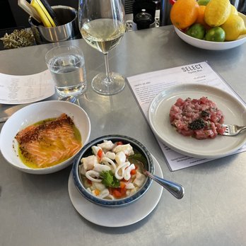 Select Oyster Bar - Faroe Islands Salmon Crudo* Tuna Tartare* Daily Ceviche Sancerre, Fournier 2014 - Seafood Near Me - Boston, Massachusetts