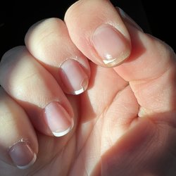 Chipped off gel manicure two days later.
