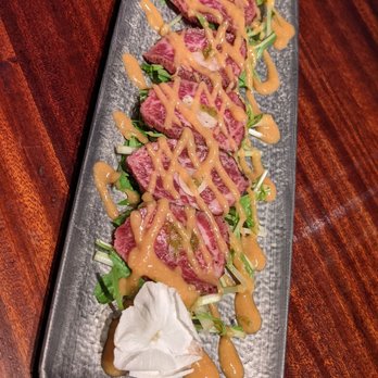 Yopparai - Washu gyu taki - excellent, tender, great texture, tangy sauce, very to pair - Izakaya Near Me - New York, New York