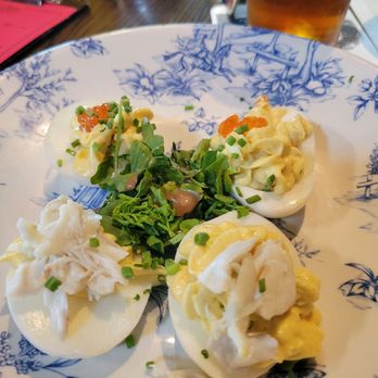 Will’s + Bill’s Brewery and Restaurant - Caviar & Crab deviled eggs - Breweries Near Me - Berwyn, Pennsylvania Will’s + Bill’s Brewery and Restaurant - Caviar & Crab deviled eggs - Breweries Near Me - Berwyn, Pennsylvania